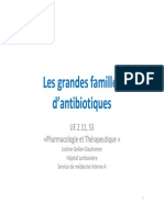 Ue 2 11 s3 Les Grandes Familles d Antibiotiques