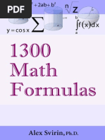 1300 Math Formulas - Alex Svirin