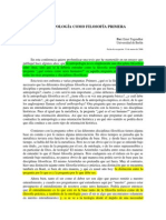 Ernst Tugendhat - Antropología Como Filosofía Primera