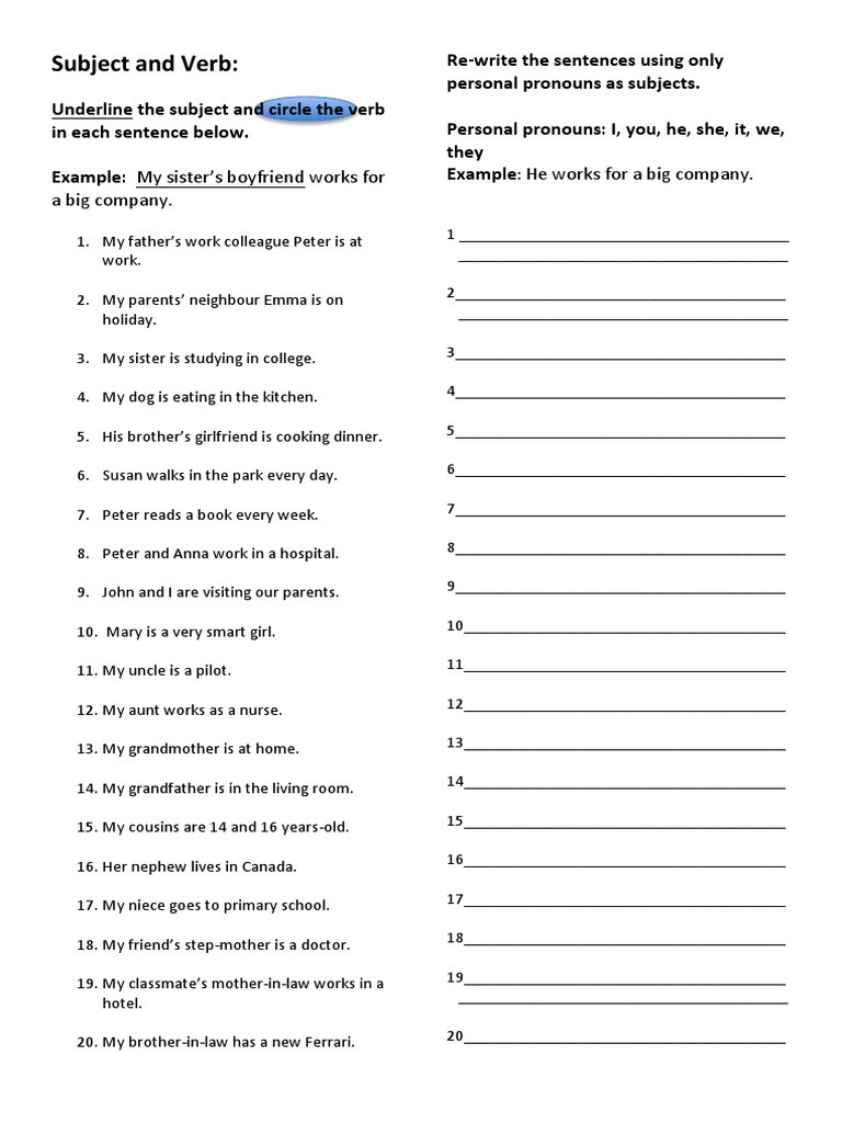 Beginners - Subject and Verb | PDF | Language Mechanics | Style (Fiction)