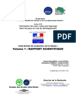 Valorisation Des Eaux Usées Par Lagunage Dans Les Pays en Voie de Développement