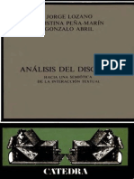 Analisis Del Discurso J Lozano