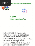 Pes Apresentacao Educacao Para a Sexualidade No 1.o Ceb