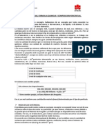 Mol, Masa Molar, Formulas Quimicas y Composicion Porcentual PDF