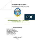 Monografia de Reforma Constitucional