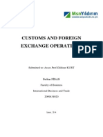 Customs and Foreign Exchange Operation