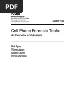 Cell Phone Forensic Tools:: An Overview and Analysis