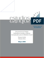 Documento de Trabajo Indicadores Sociales PDF