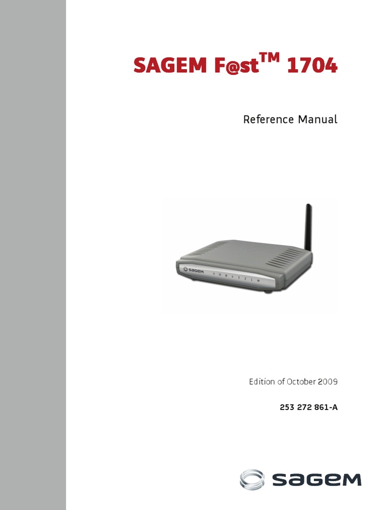 Sagemcom Manual | PDF | Ip Address | Computer Networking