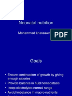 Neonatal Nutrition: Mohammad Khassawneh