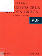 Libro - Olof Gigon - Los Orígenes de La Filosofía Griega