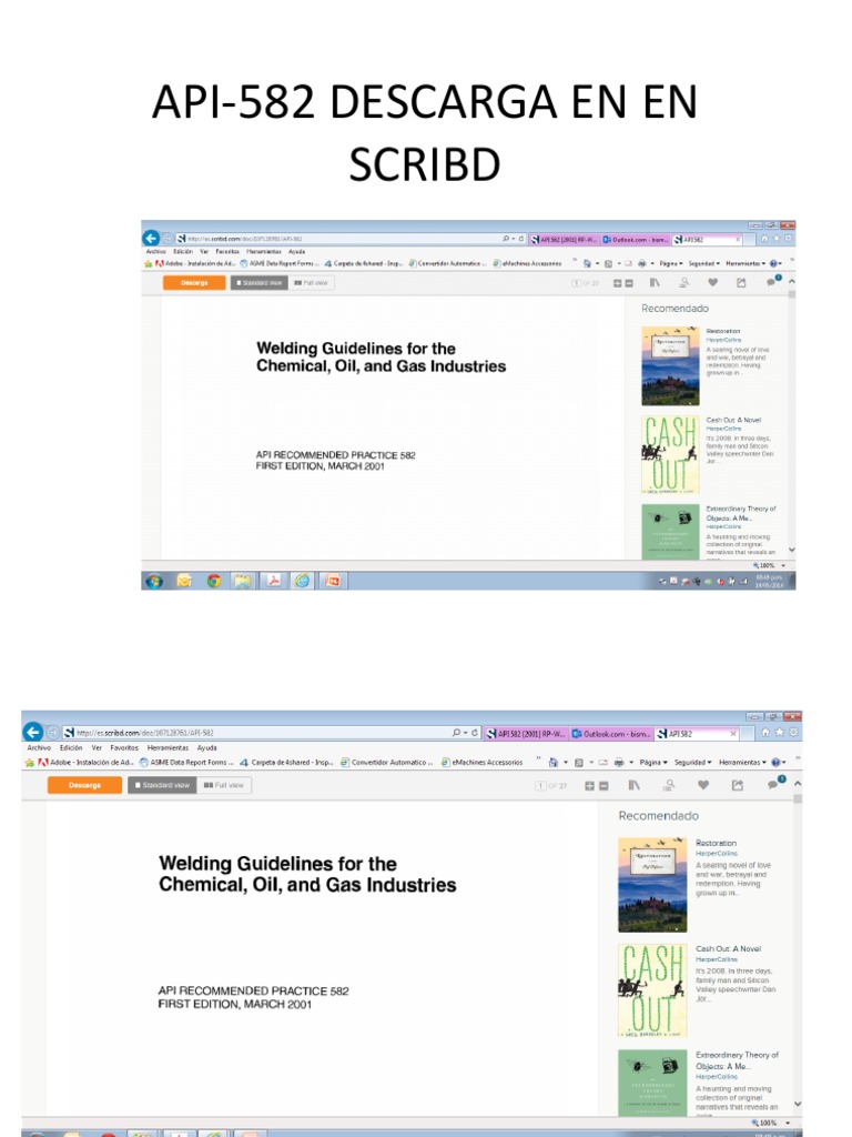 API-582 Descarga en en Scribd | PDF
