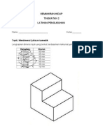 Latihan Dimensi Lukisan Isometrik