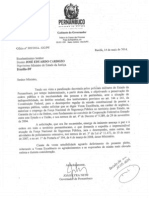 14.05.2014 - Ofício Encaminhado Pelo Governador de PE Ao Ministro Da Justiça1