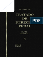 Tratado de Derecho Penal - Parte General - Tomo IV ZAFARONI