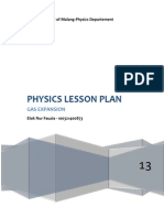 Physics Lesson Plan: Gas Expansion