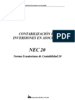 NEC 20 Contabilización de Inversiones en Asociadas
