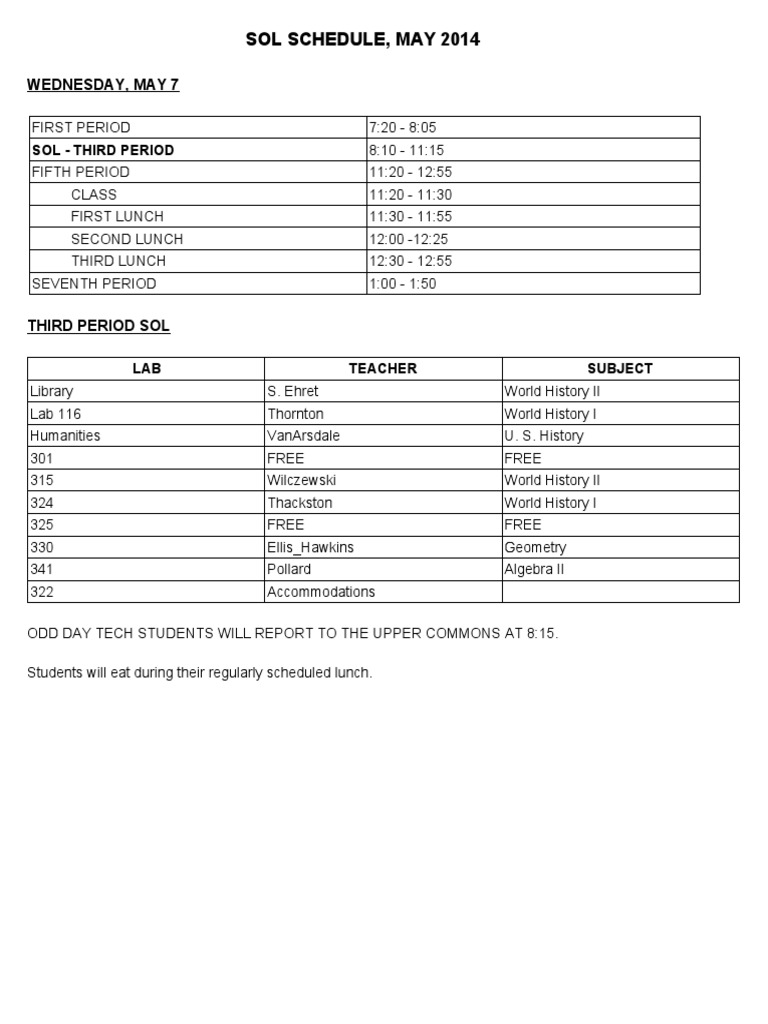 Sol Schedule, May 2014 | PDF | Teaching Mathematics | Academia