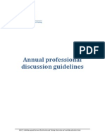 Annual Professional Discussion Guidelines