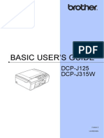 Basic Dcp-j315w User's Guide