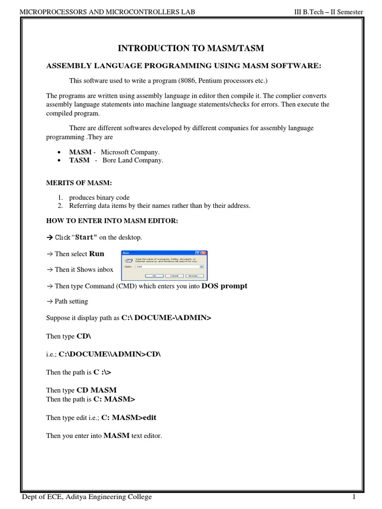 MP&MC Lab | PDF | Assembly Language | C (Programming Language)