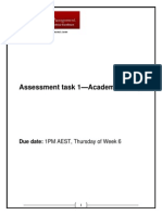 Assessment Task - Academic Essay