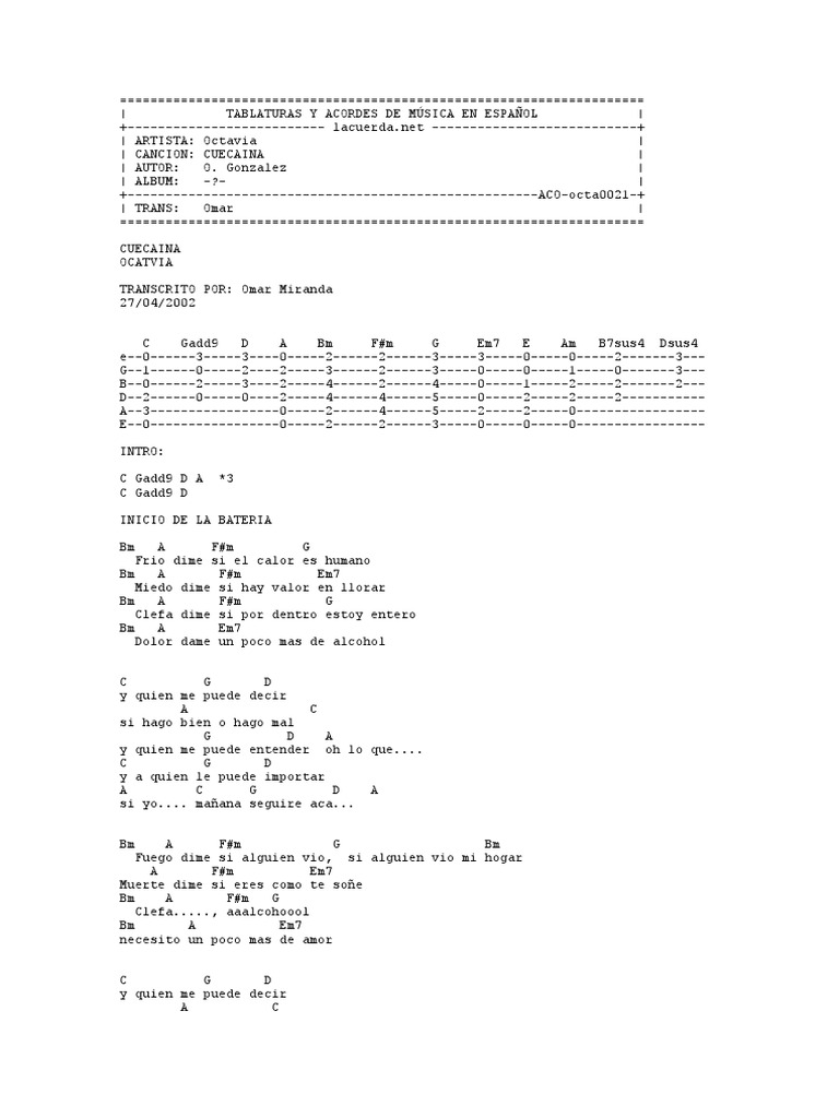 Canciones Faciles En Guitarra En Español