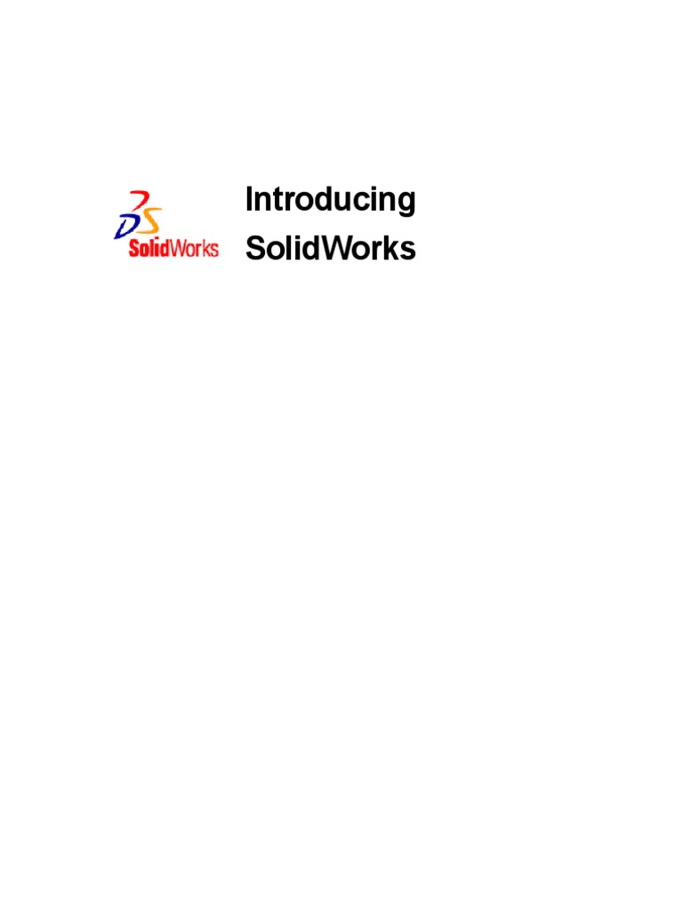 Solidworks 2003 Manual | PDF | 3 D Computer Graphics | Cartesian ...