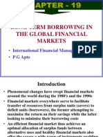 Long Term Borrowing in The Global Financial Markets: - International Financial Management - P G Apte
