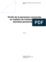 Guide Relatif Aux Droits de La Personne Concernée en Matière de Traitement de Données Personnelles PDF