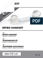 Retro Handset Telefonkagyló Telefónne Slúchadlo