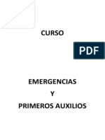 Curso Emergencias y Primeros Auxilios