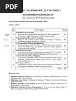 Embedded and Linux Programming Syllabus GTU