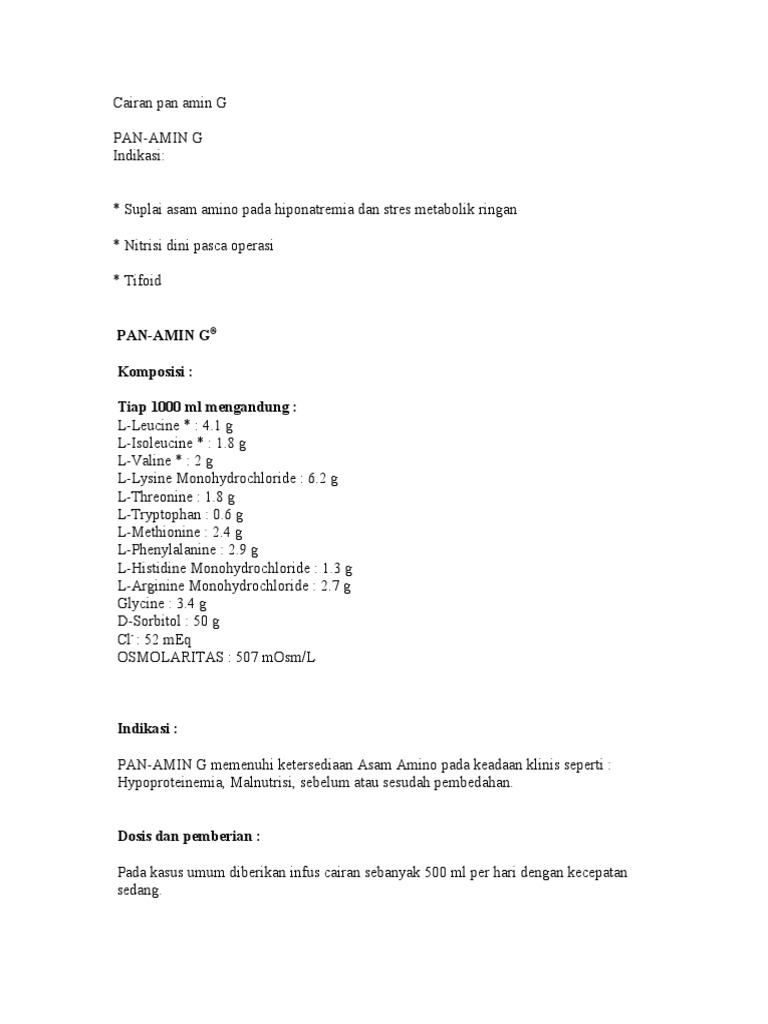 Cairan Pan Amin G PDF