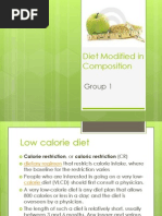Diet Modified in Composition