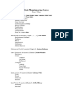 BMC Couse Outline 2009-10