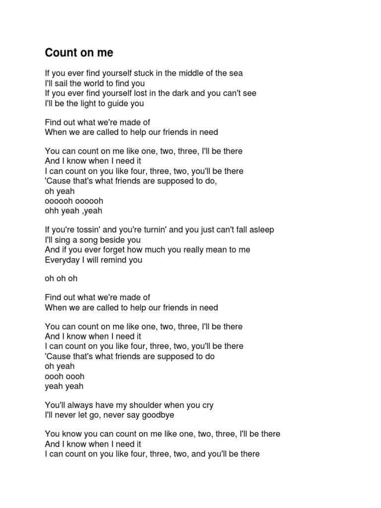 Count On Me