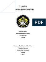 Tugas Farmasi Industri I (Pak Kosasih)