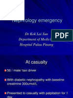 Nephrology Emergency: DR Kok Lai Sun Department of Medicine Hospital Pulau Pinang