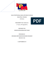 Final Report Industrial Training For Accounting Student