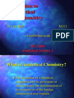 Introduction To Analytical Chemistry