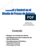 Calidad y Control en El Diseño de Relaves