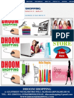 Dhoom Shopping: A-123, STREET NO-02, METRO PILL-36, SHAKARPUR, DELHI-92