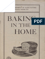 Baking in the Home: US Department of Agriculture Farmers' Bulletin #1136