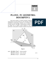 Planul in Geometria Descriptivă: Capitolul Capitolul Capitolul Capitolul