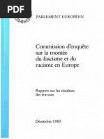 Commission d'enquête sur la montée du fascisme et du racisme en Europe (Parlement Européen, Décembre 1985)