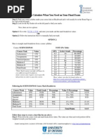 How to Calculate What You Need on Your Final Exam