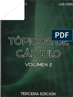 Topicos de Calculo Vol II V by Priale
