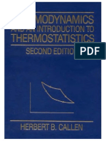 Callen, Herbert B. - Thermodynamics and an Introduction to Thermostatistics (2nd Ed.)