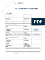 Formular Learning Agreeement Erasmus +